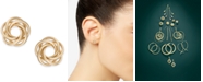 Macy's Multi-Ring Love Knot Stud Earrings in 14k Gold